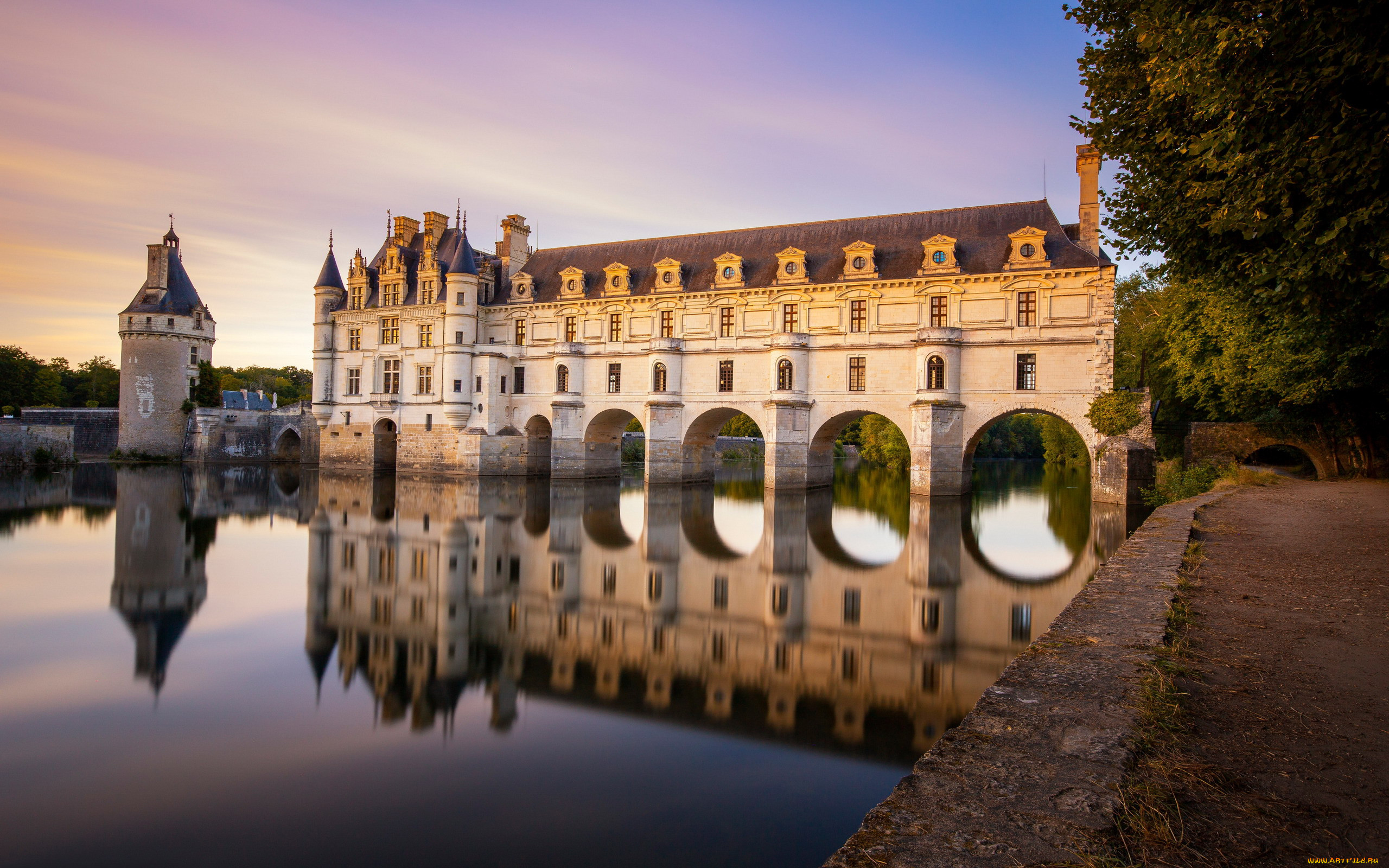 ,   , , chateau, de, chenonceau, france